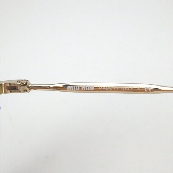 Authentic miu miu USE-OA7 140 2M Round glitter 64□17 sunglasses plastic [Used] - Picture 8 of 10